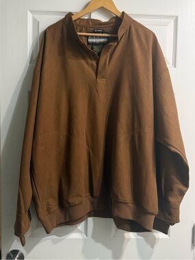 Outdoor Heritage Brown Pullover Shirt Jacket